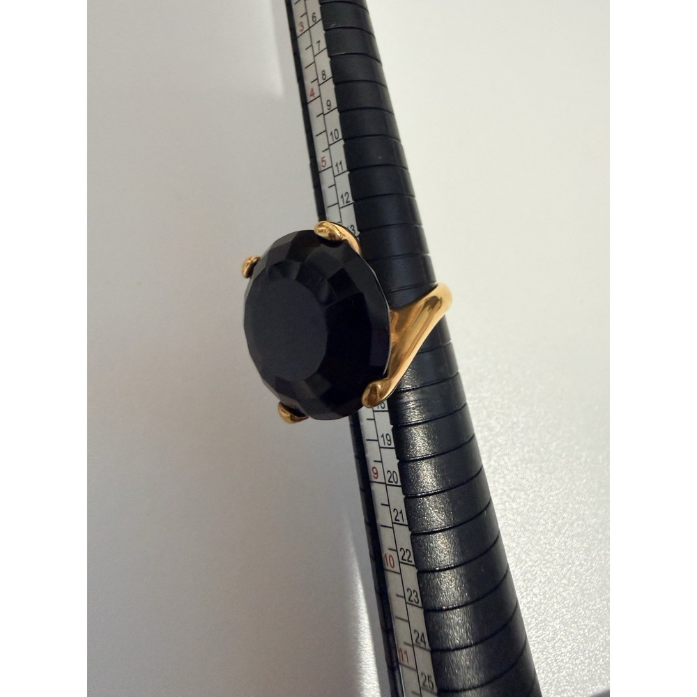 Bronze Milor Italy Ring With Black Onyx Stone ‎ Sz 7